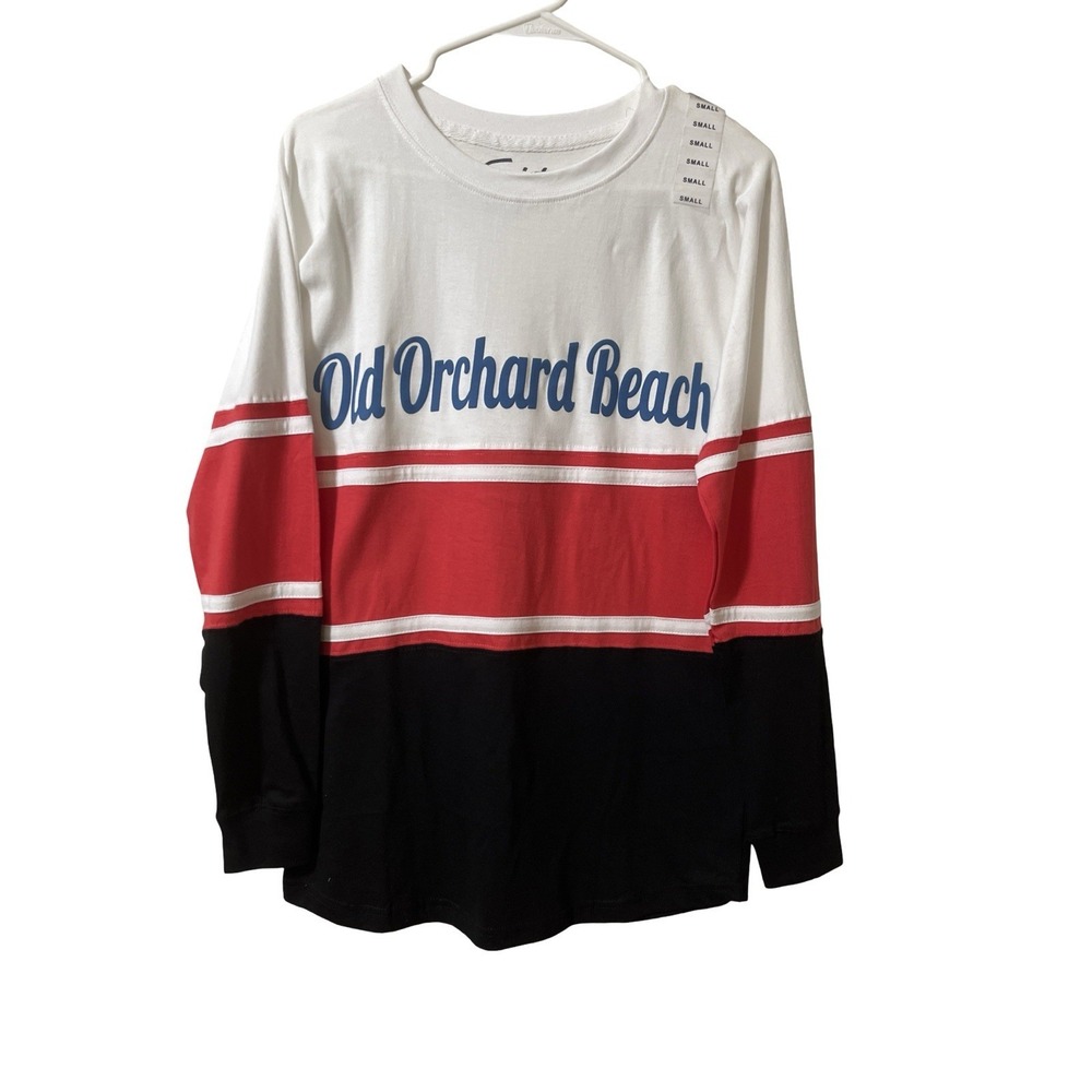 Old Orchard Beach Women's Rugby Style Shirt S Beach Pool Athletic Oversized‎